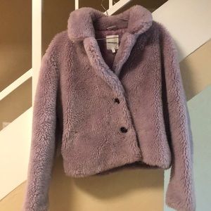 Lilac teddy coat
